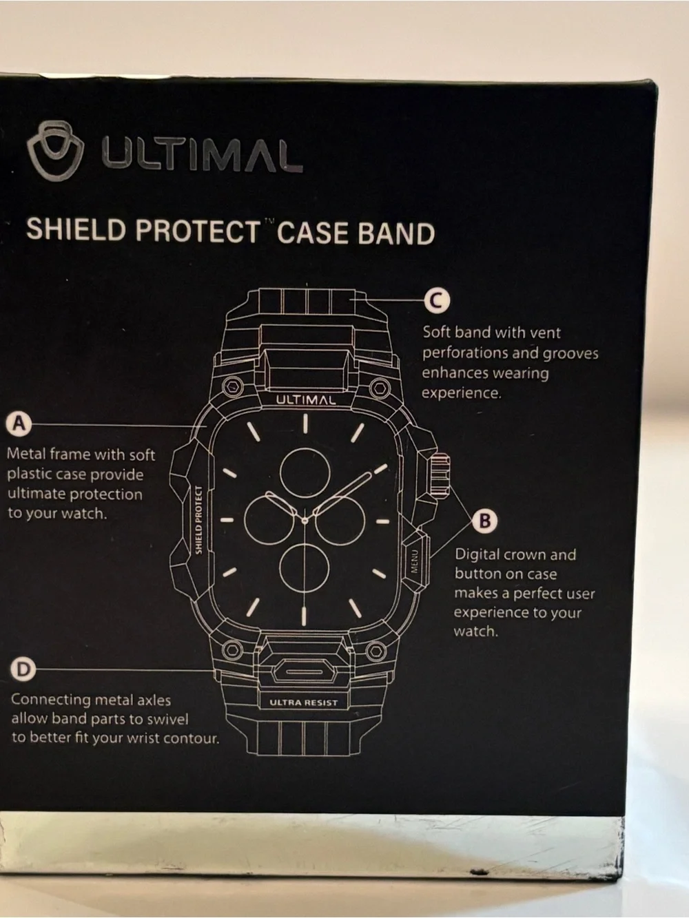 Ultimal Shield Protect Case Band for Apple Watch - BAND ONLY
